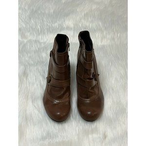 Naturalizer Marloe size 11m  women's tan ankle boots vintage look